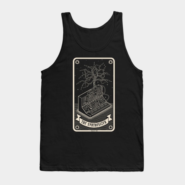 Modular Synthesizer Tarot Card Tank Top by Mewzeek_T